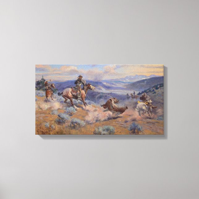 Toile Les boucles et les Chevaux rapides sont plus grand (Recto)