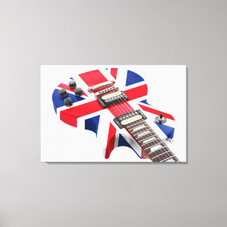 Toile LES BRITANNIQUES VONT GUITARE 24x36