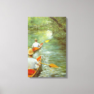Toile Les Canots, Périssoires de Gustave Caillebotte