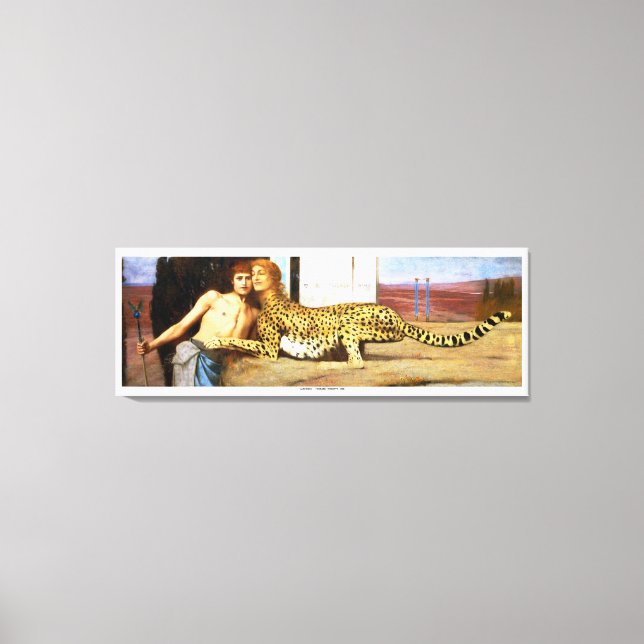 Toile Les Caresses - Fernand Khnopff 1896 (Recto)