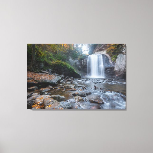 Toile Les cascades | Regard sur les chutes de verre (Recto)
