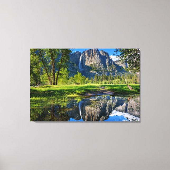 Toile Les cascades | Yosemite Falls, Californie (Recto)
