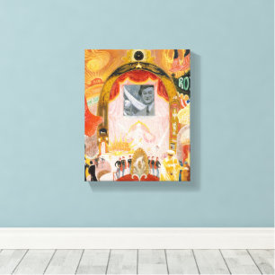 Toile Les cathédrales de Broadway par Florine Stettheime