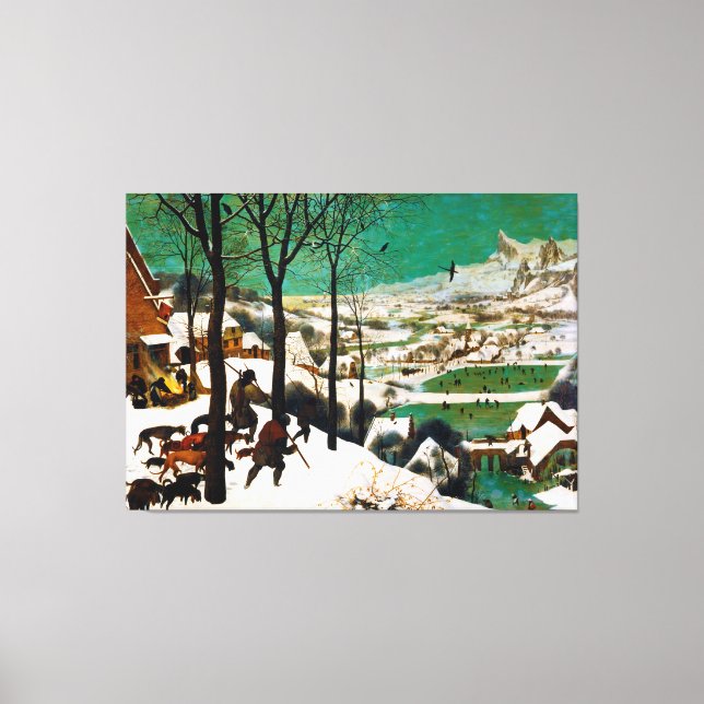 Toile Les chasseurs dans la neige (hiver) par Pieter Bru (Recto)