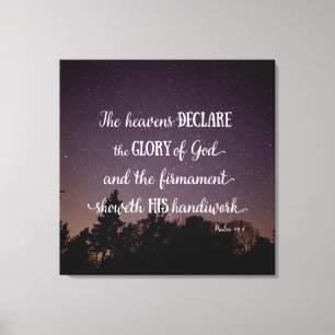 Toile Les cieux déclarent la gloire de Dieu