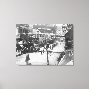 Toile Les citoyens du bois mort célèbrent l'achèvemen
