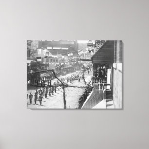 Toile Les citoyens du bois mort célèbrent l'achèvemen