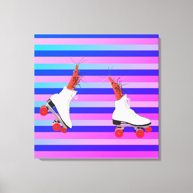 Toile Les crevettes funky Wall Art (Recto)