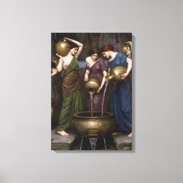 Toile Les Danaides par John William Waterhouse (Recto)