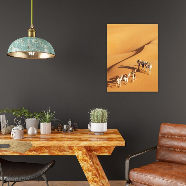 Toile Les déserts | Marche touareg avec chameaux (Créateur téléchargé)