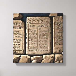 Toile Les dix commandements