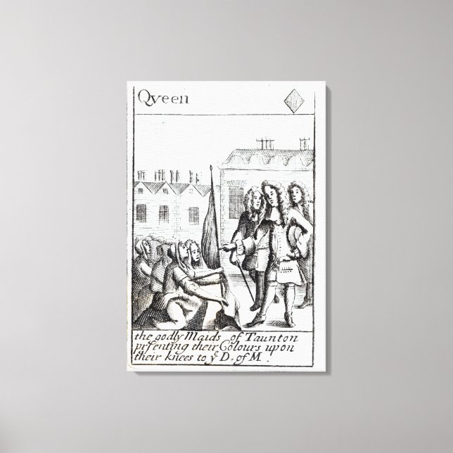 Toile Les domestiques de Taunton Kneeling avant le duc d (Recto)