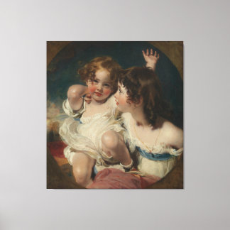 Toile Les enfants Calmady (Emily, 1818-? 1906, et Laura
