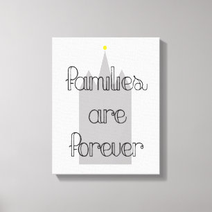 Toile les familles sont éternelles temple mormon lds, am