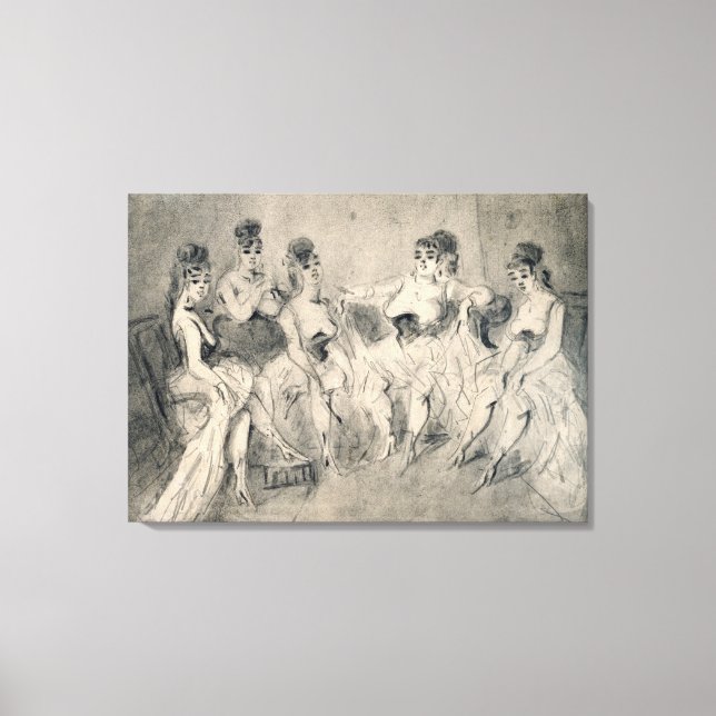 Toile Les filles dans un Bordello (Recto)