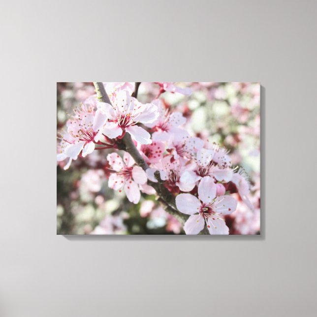 Toile Les Fleurs Roses Fleurs Rouges. (Recto)