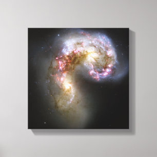 Toile Les galaxies d'antennes