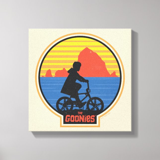 Toile Les Goonies Retro Mikey équitation Vélo Graphique (Recto)