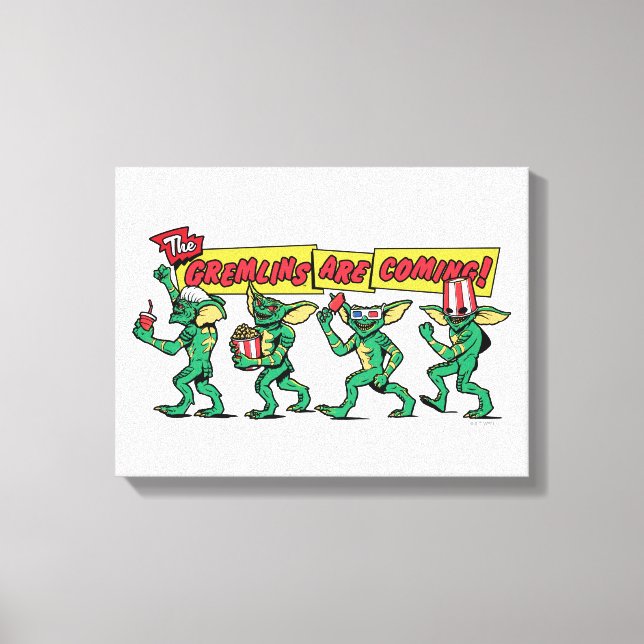 Toile Les Gremlins™ arrivent (Recto)