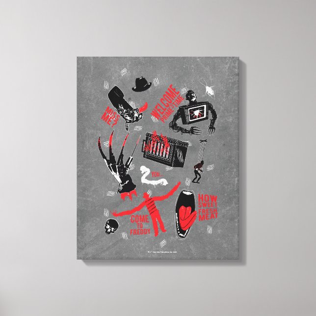 Toile Les Griffes de la nuit | Freddy Krueger Talk (Recto)