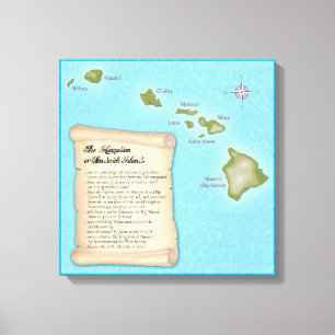 Toile Les îles Hawaiiennes