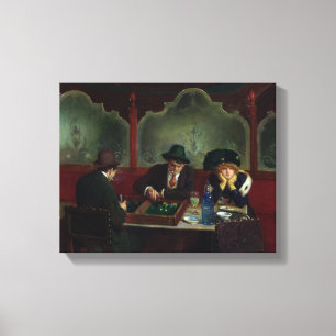 Toile Les joueurs de backgammon