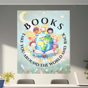 Toile Les livres vous emmènent dans un univers moderne e