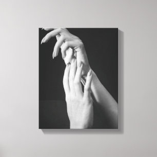 Toile Les mains de la femme
