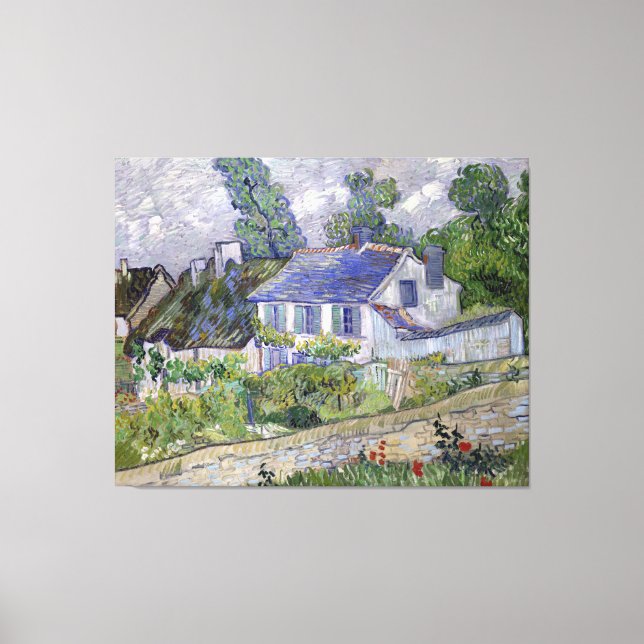 Toile Les maisons de Vincent van Gogh à Auvers (Recto)