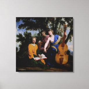 Toile Les Muses Melpomene, Erato et Polymnia, 1652-55
