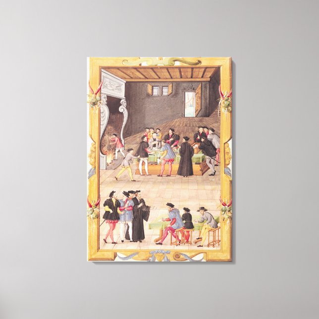 Toile Les notaires et les secrétaires du roi (Recto)