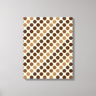 Toile Les nuances des Pois Brown par Shirley Taylor