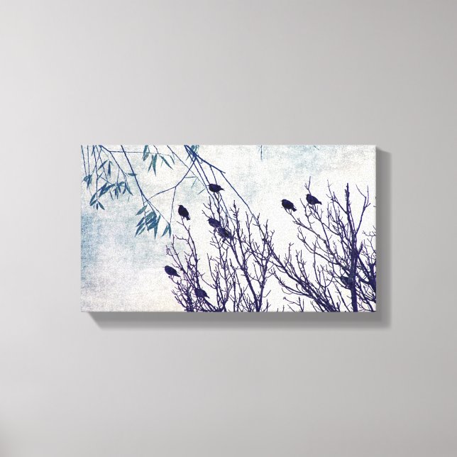 Toile Les oiseaux d'une plume se rassemblent (Recto)