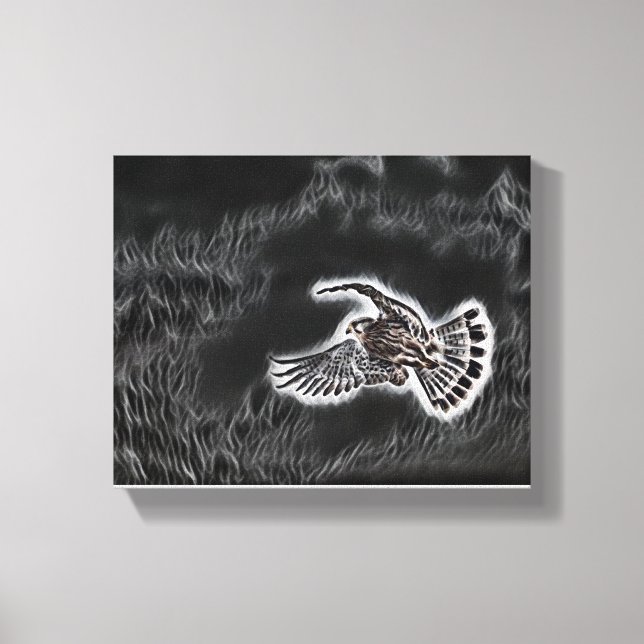 Toile "Les oiseaux en fuite : une symphonie de la libert (Recto)