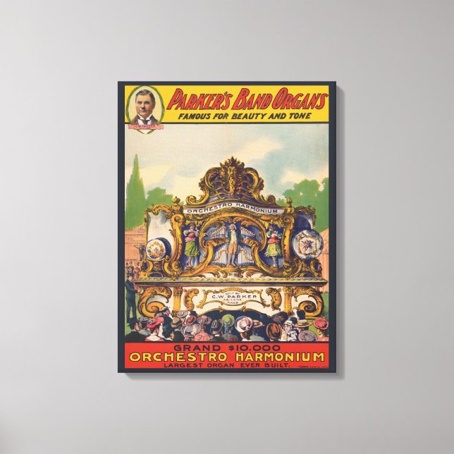 Toile Les Organs de Parker, Célèbres Pour La Beauté Et L (Recto)