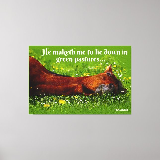 Toile Les pâturages verts (Recto)