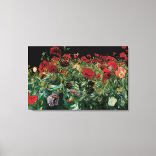 Toile Les pavots par Sargent, cru fleurit l'art floral