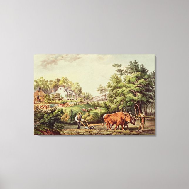 Toile Les paysages agricoles américains (Recto)