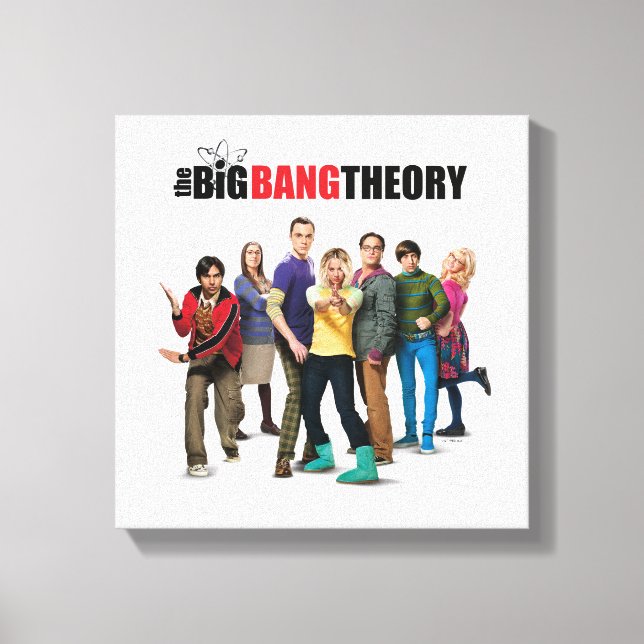 Toile Les personnages de la théorie du Big Bang (Recto)