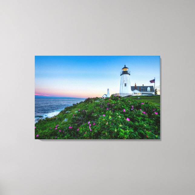 Toile Les phares | Point Lighthouse Bristol Maine (Recto)