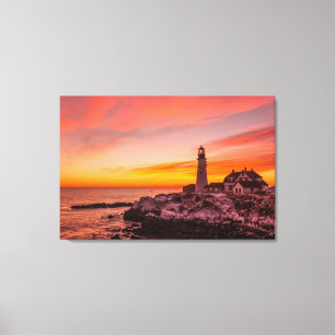 Toile Les phares   Portland Head Cape Elizabeth Maine