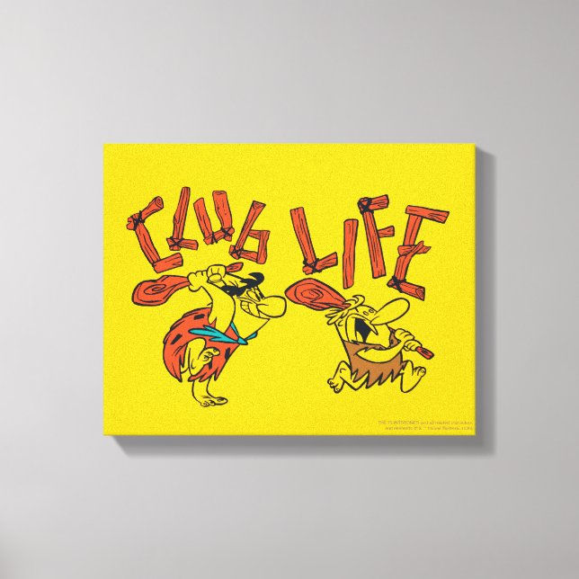 Toile Les Pierrafeu | Fred & Barney - Club Life (Recto)