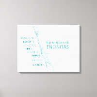 Les plages de Encinitas Canvas