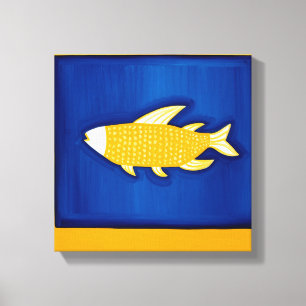 Toile Les poissons 1998