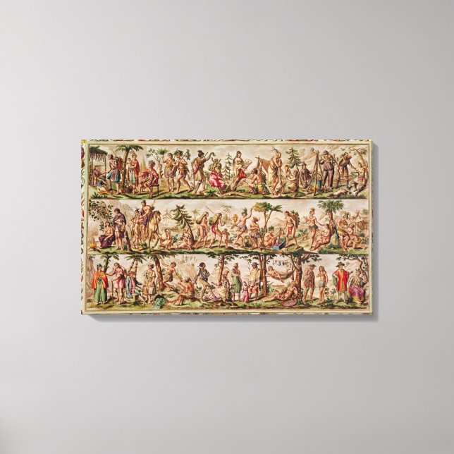 Toile Les principaux peuples des Amériques, c.1798-99 (Recto)
