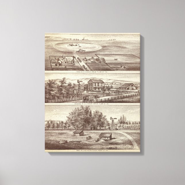 Toile Les ranchs du peuplier (Recto)