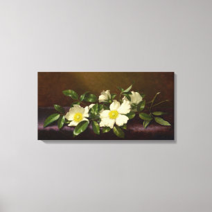Toile Les Roses de Martin Heade Cherokee en tissu violet