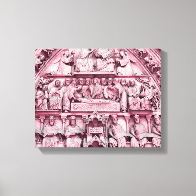 Toile Les sculptures historiques et chrétiennes Notre Da (Recto)