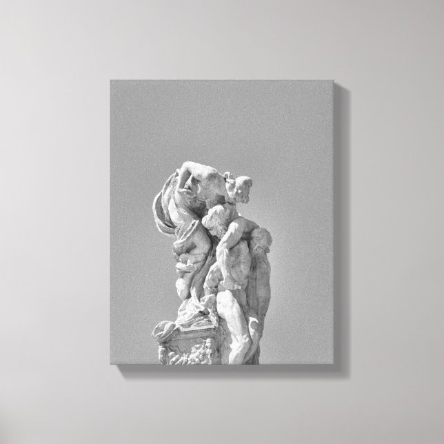 Toile Les sculptures romaines dans la composition modern (Recto)