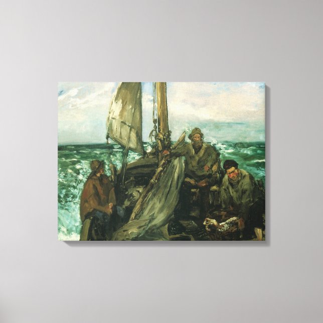 Toile Les Toilers de la Mer par Edouard Manet, Art Vinta (Recto)